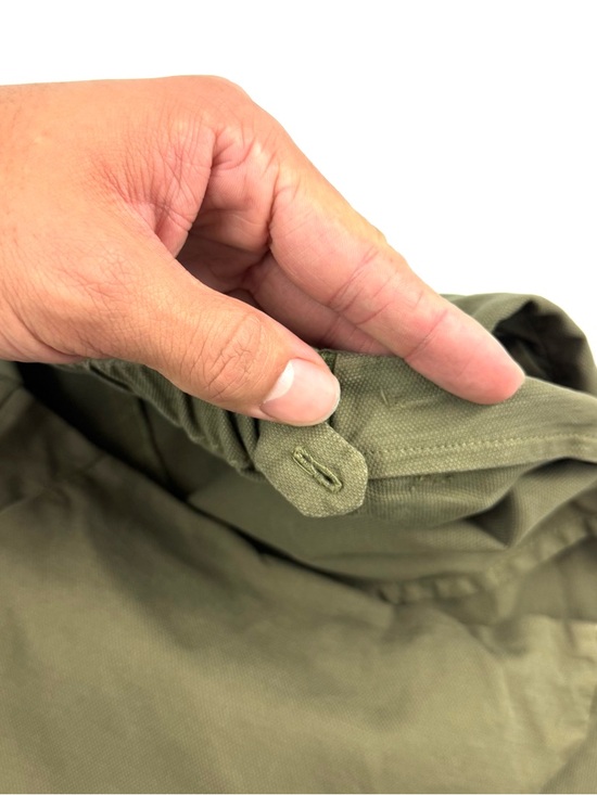 Eileen Fisher Olive Green Cotton Hemp Lantern Ankle Pant Easy Fit - Picture 10 of 12